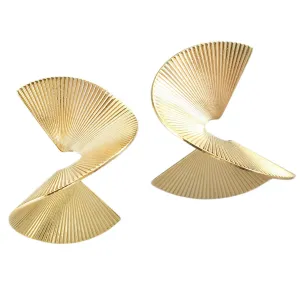 Solarwave Studs - Large - Gold