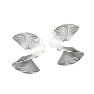 Solarwave Studs - Small - Silver