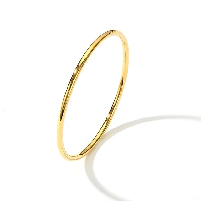 Solid 14K Gold Au585 Dainty Stacking Band Simple Plain Tiny Wedding Ring Matching Band for Women Width 1.2mm Thickness 1.0mm