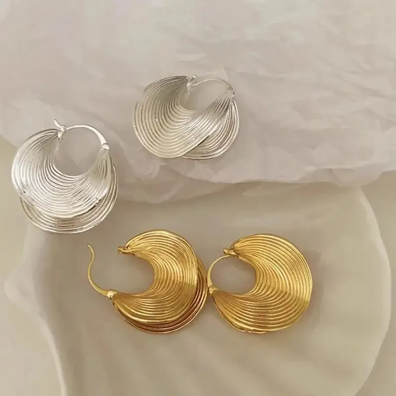 Spiral Ear Buckle Earrings