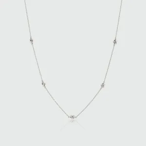 St Ives Silver Knot Necklace