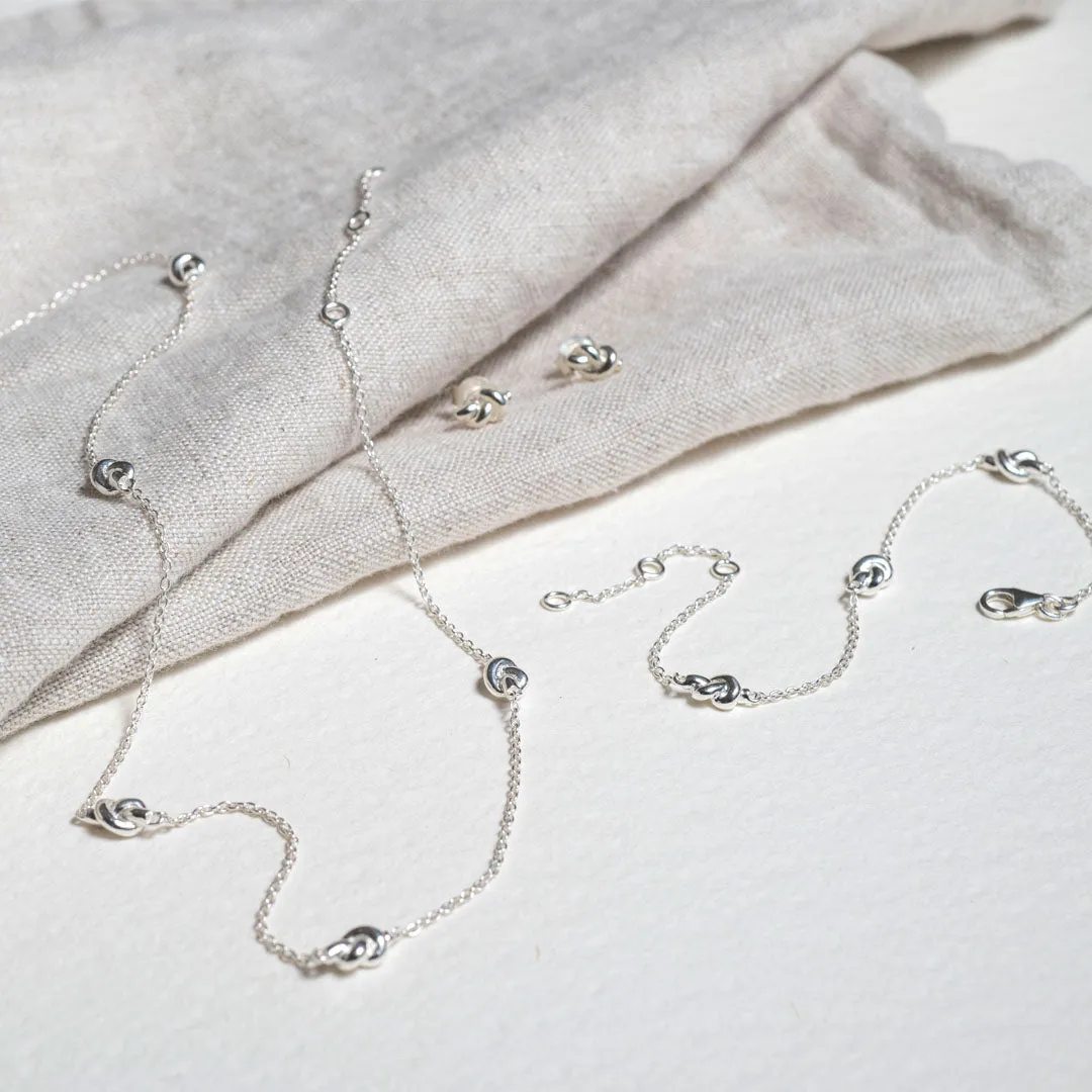 St Ives Silver Knot Necklace