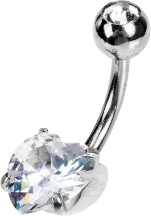 Stainless Steel Belly Button Rings Navel Rings for Women Dangling Belly Button Jewelry Gold Plated