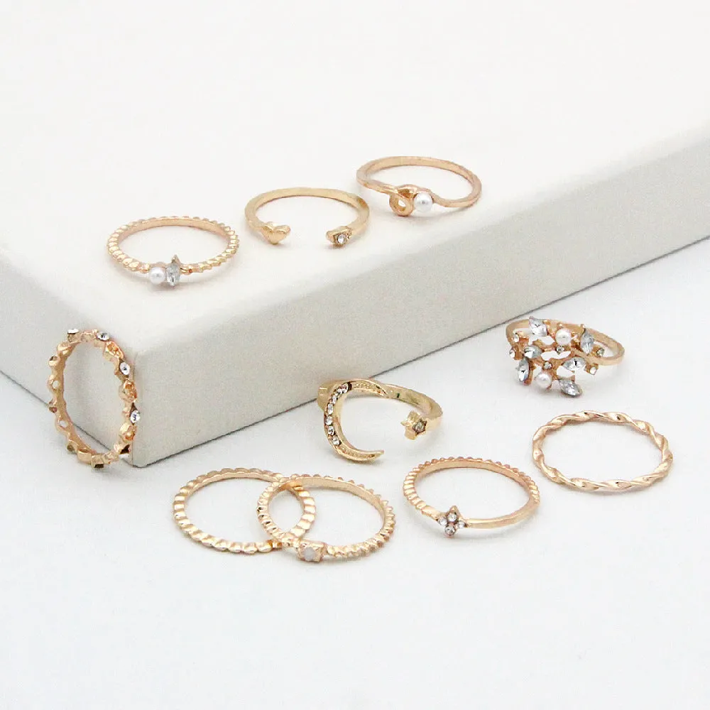Star Moon Love Rings