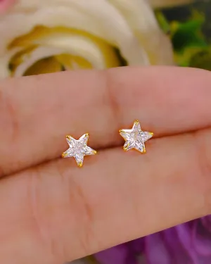 STARSHINE SLEEK DIAMOND EAR-STUDS