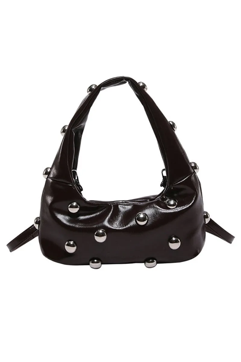 Statement Studded Shoulder Bag