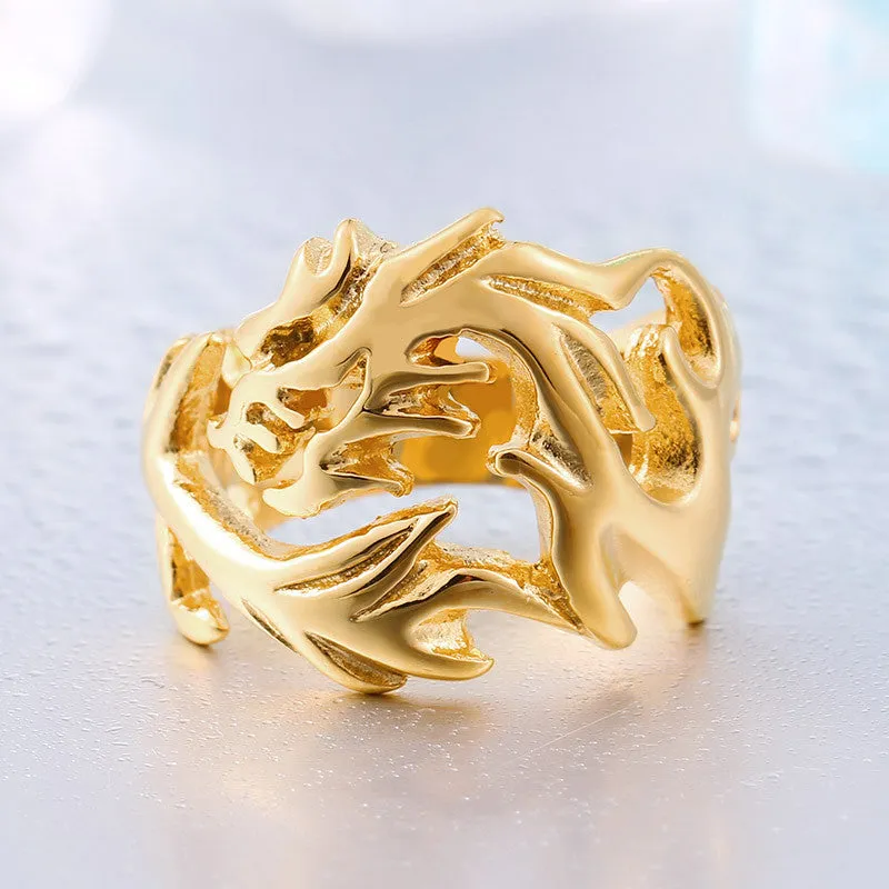 Steel soldier Wholesale Fashion Jewelry Dragon Rings Men High Quality Stainless Steel