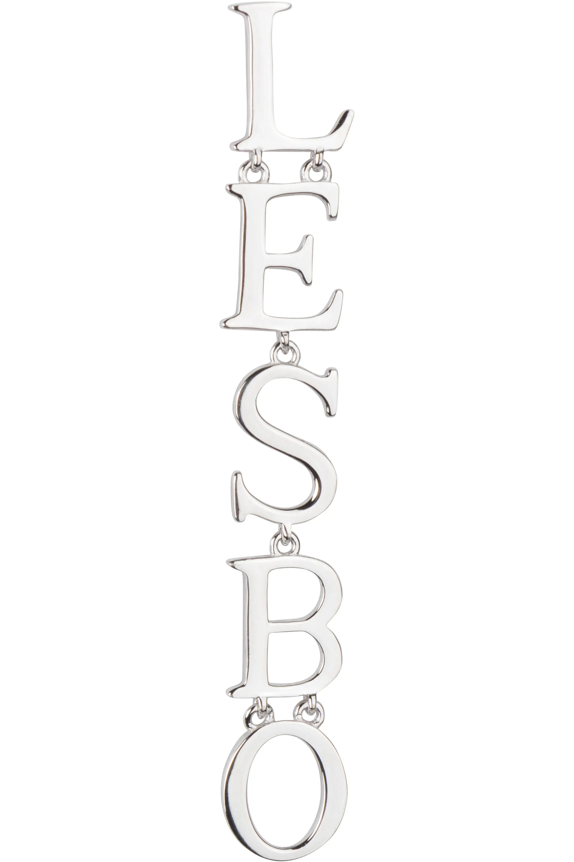 Sterling Silver LESBO Dangle Earring