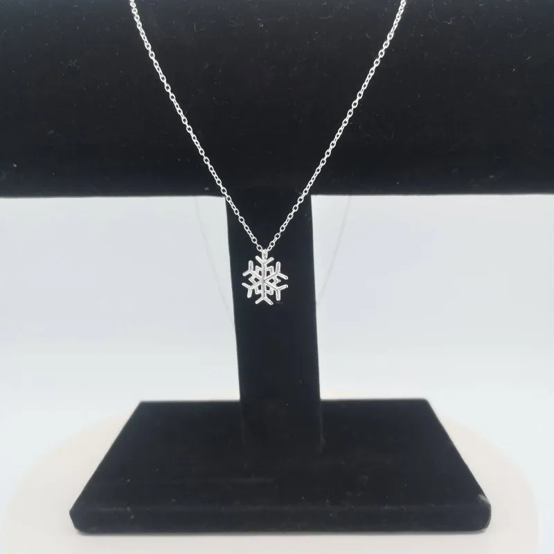 Sterling Silver Snowflake Necklace
