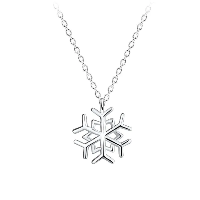 Sterling Silver Snowflake Necklace