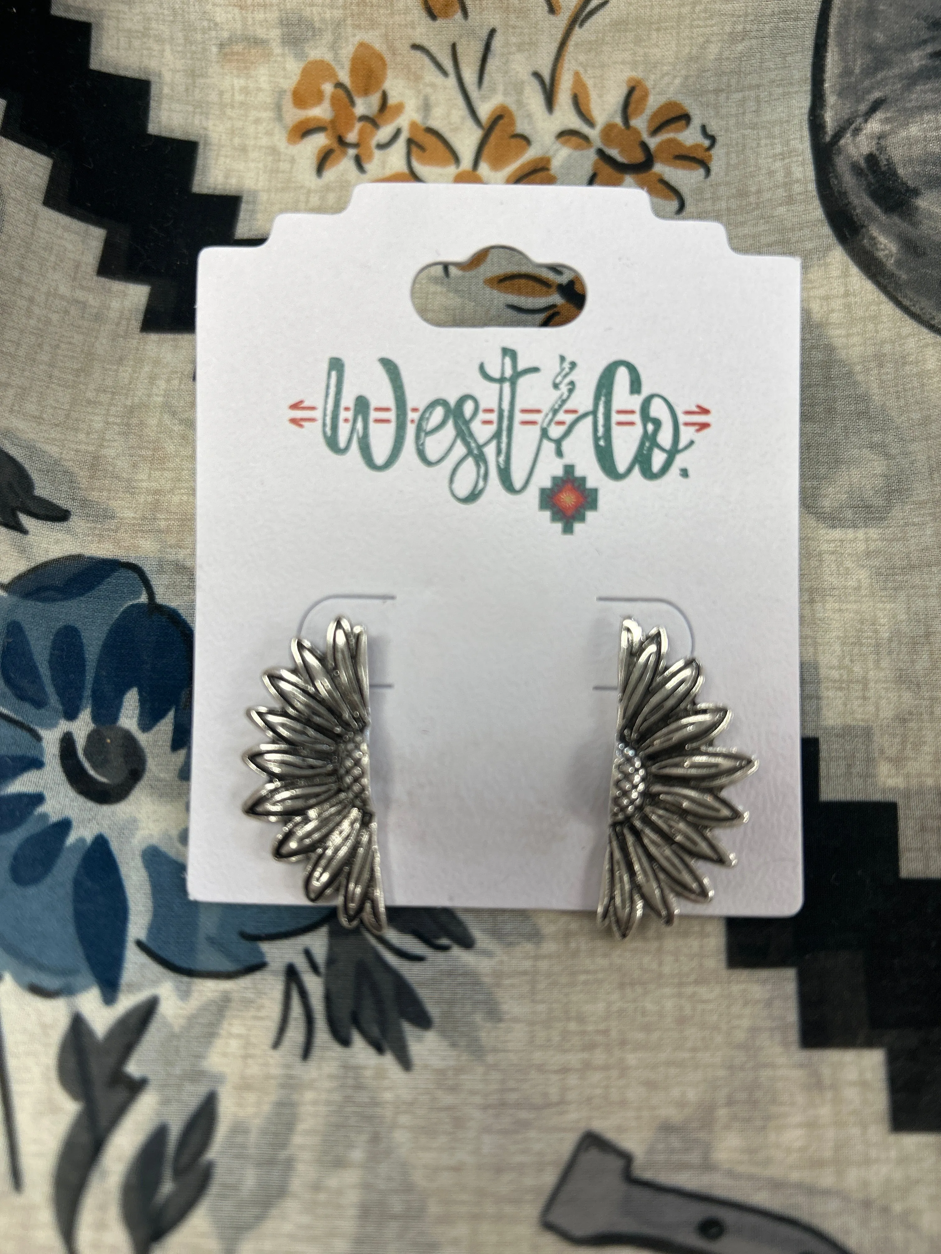 Sunflower Stud Earring