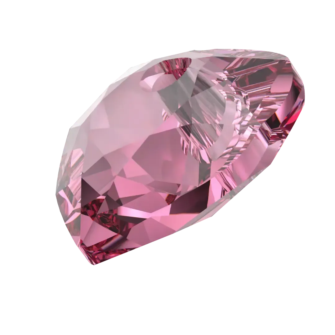 Swarovski Pendants Heart Cut (6432) Rose