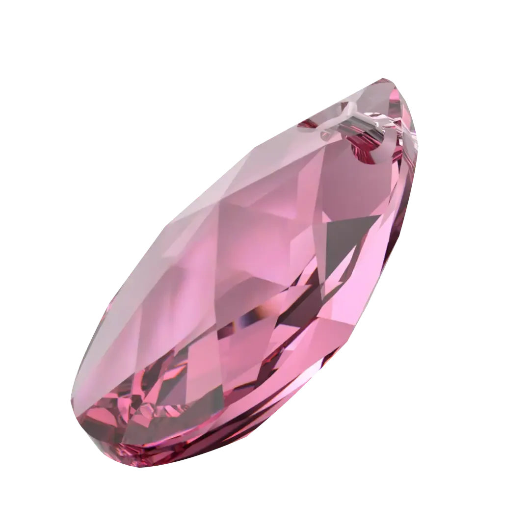 Swarovski Pendants Peardrop (6106) Rose