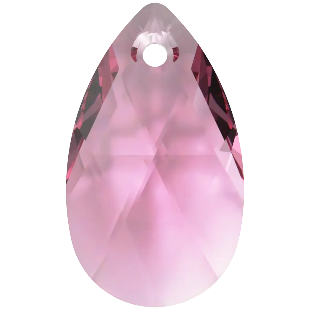 Swarovski Pendants Peardrop (6106) Rose