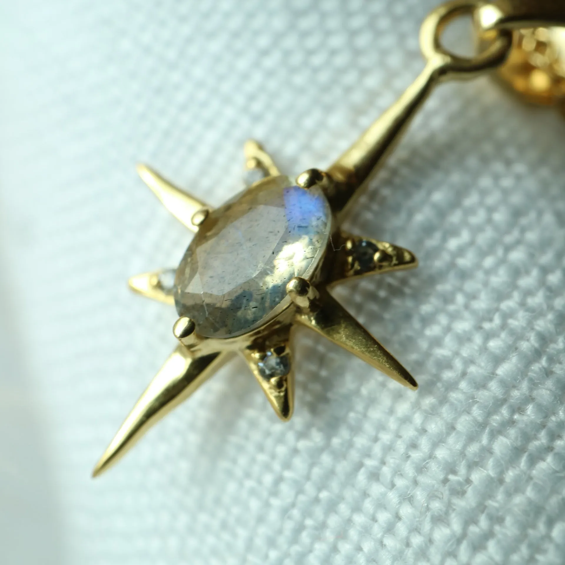 The North Star Labradorite Gold Necklace