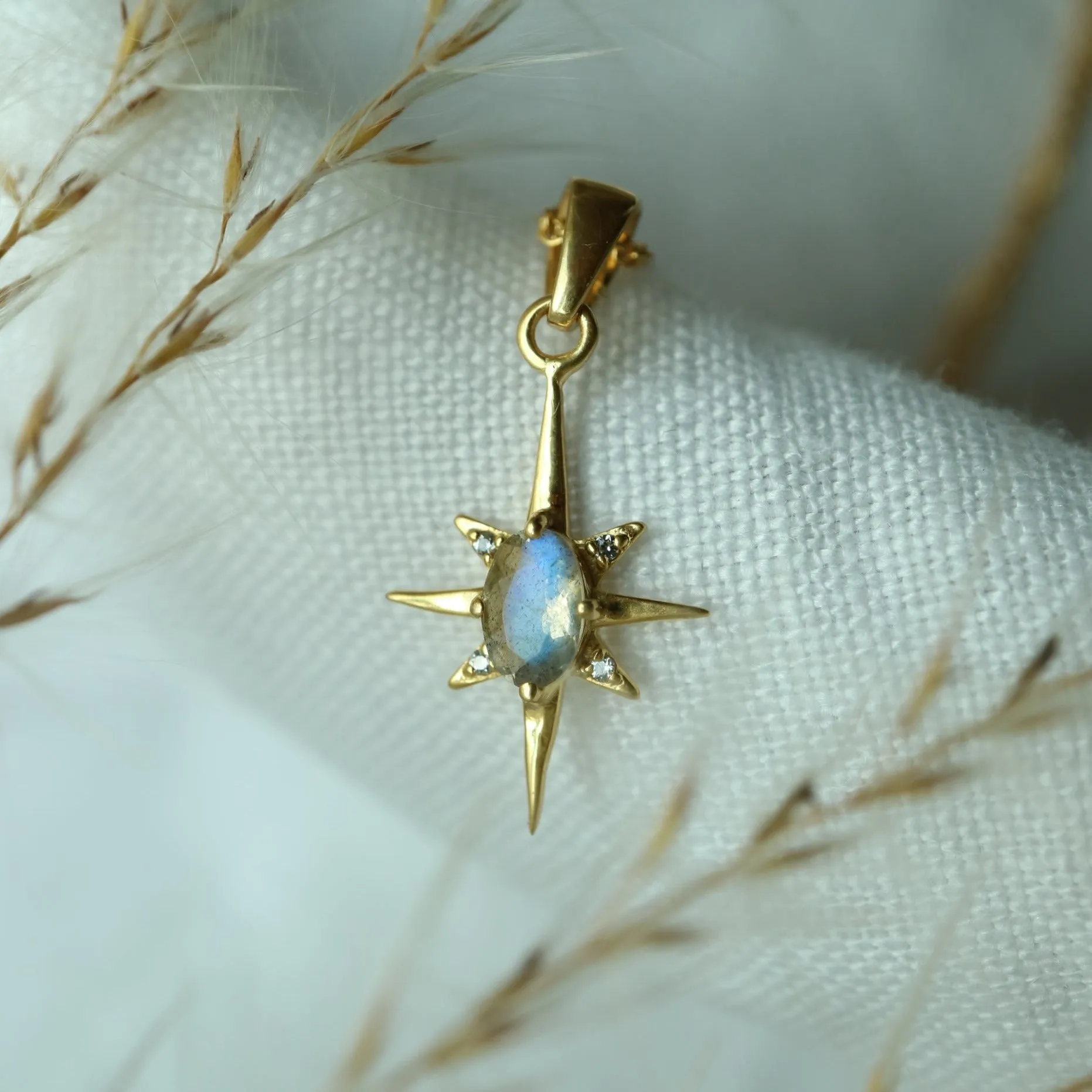 The North Star Labradorite Gold Necklace