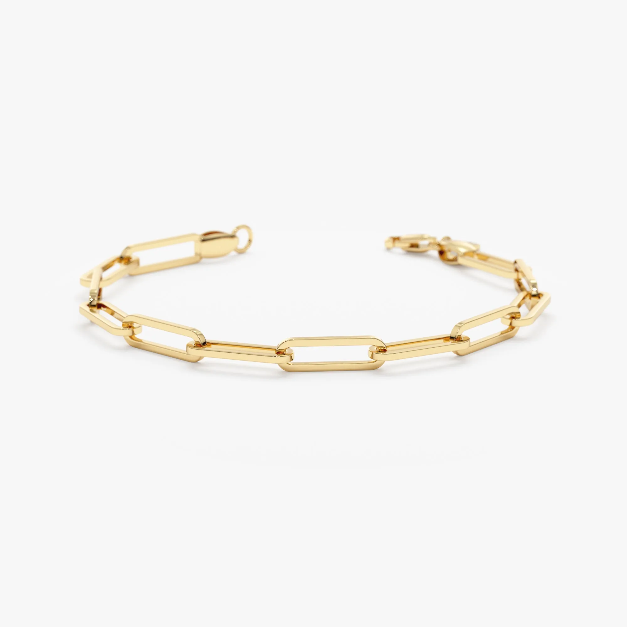 Thick Paperclip Chain Bracelet, Talia