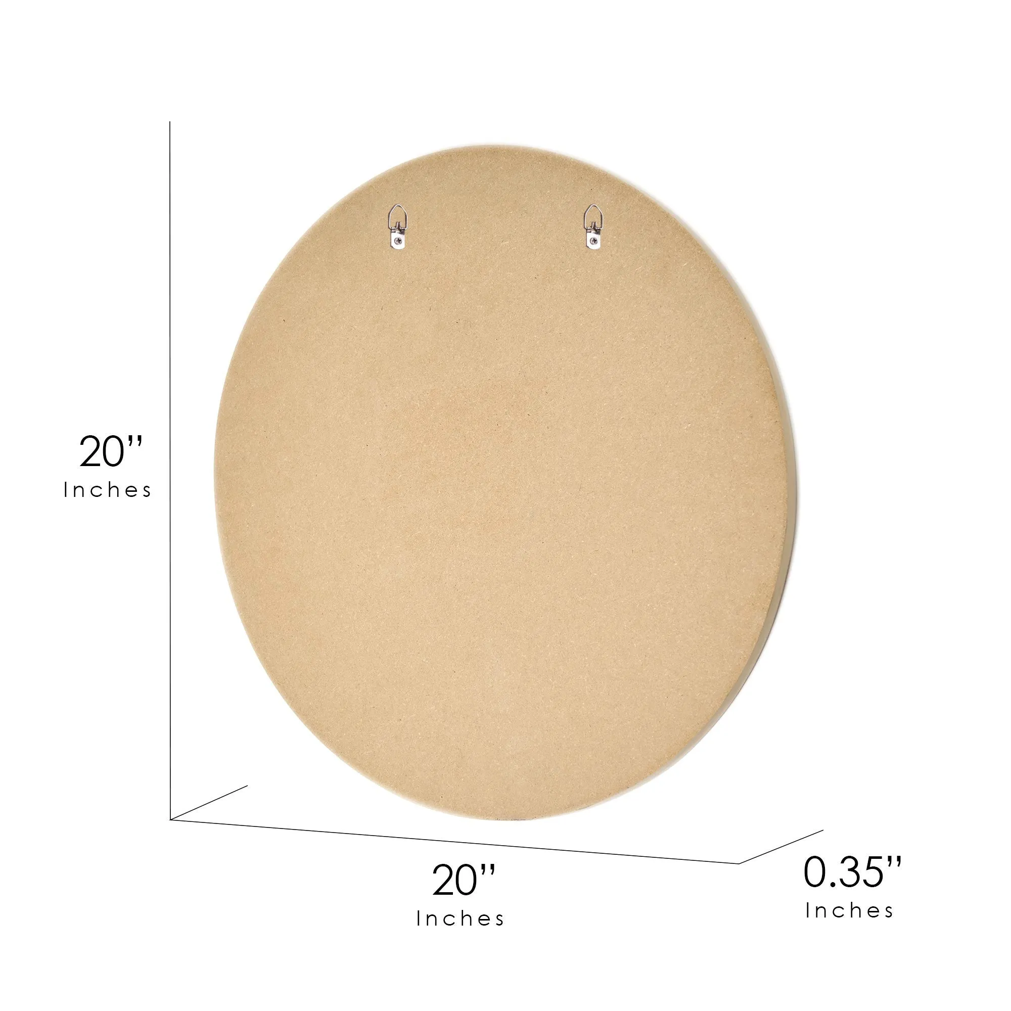 Tiki Bar Round MDF Wall Plaque - 20" x 20" x 0.35"