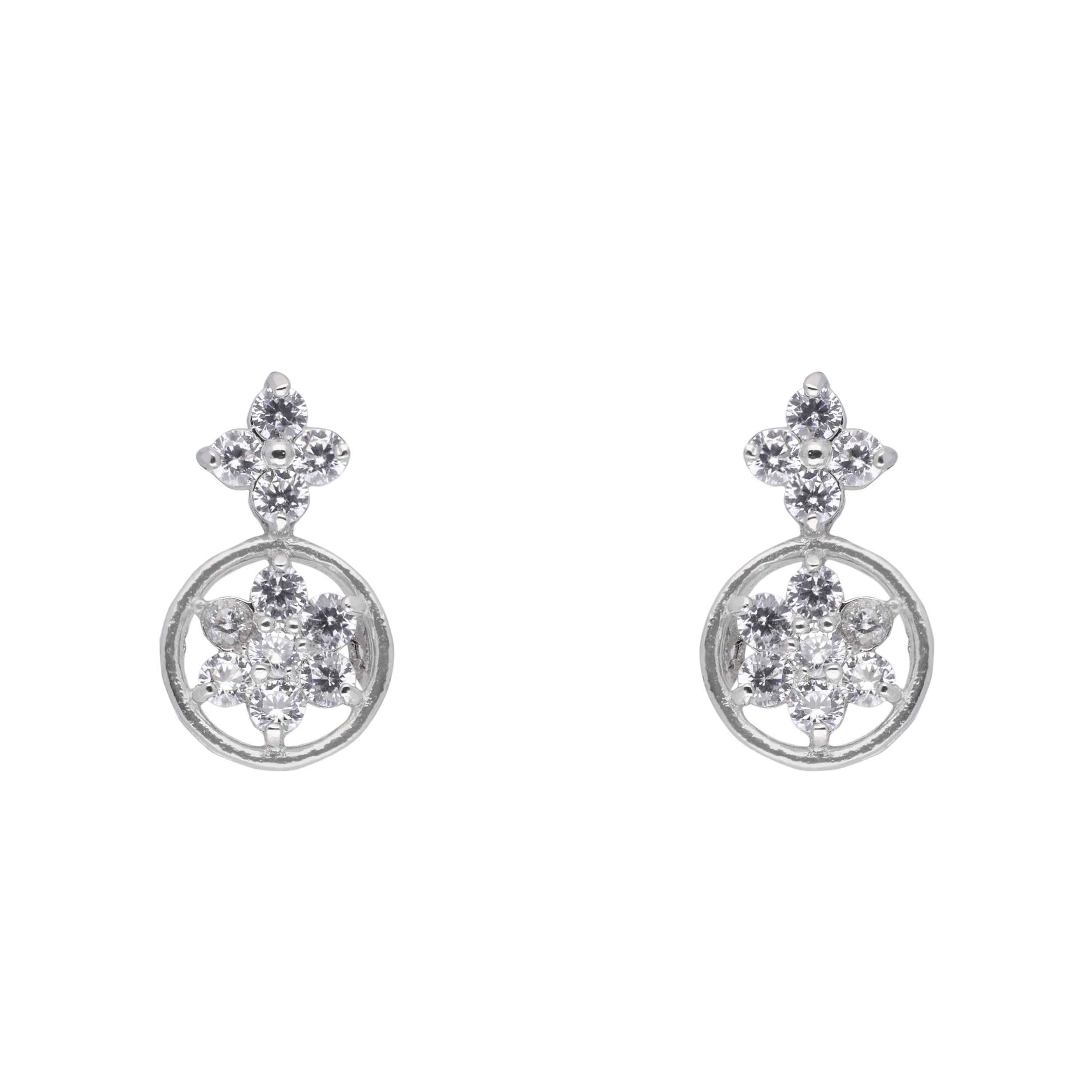 Timeless Floral Drop Earrings – Elegant & Radiant | SKU: 0021327681