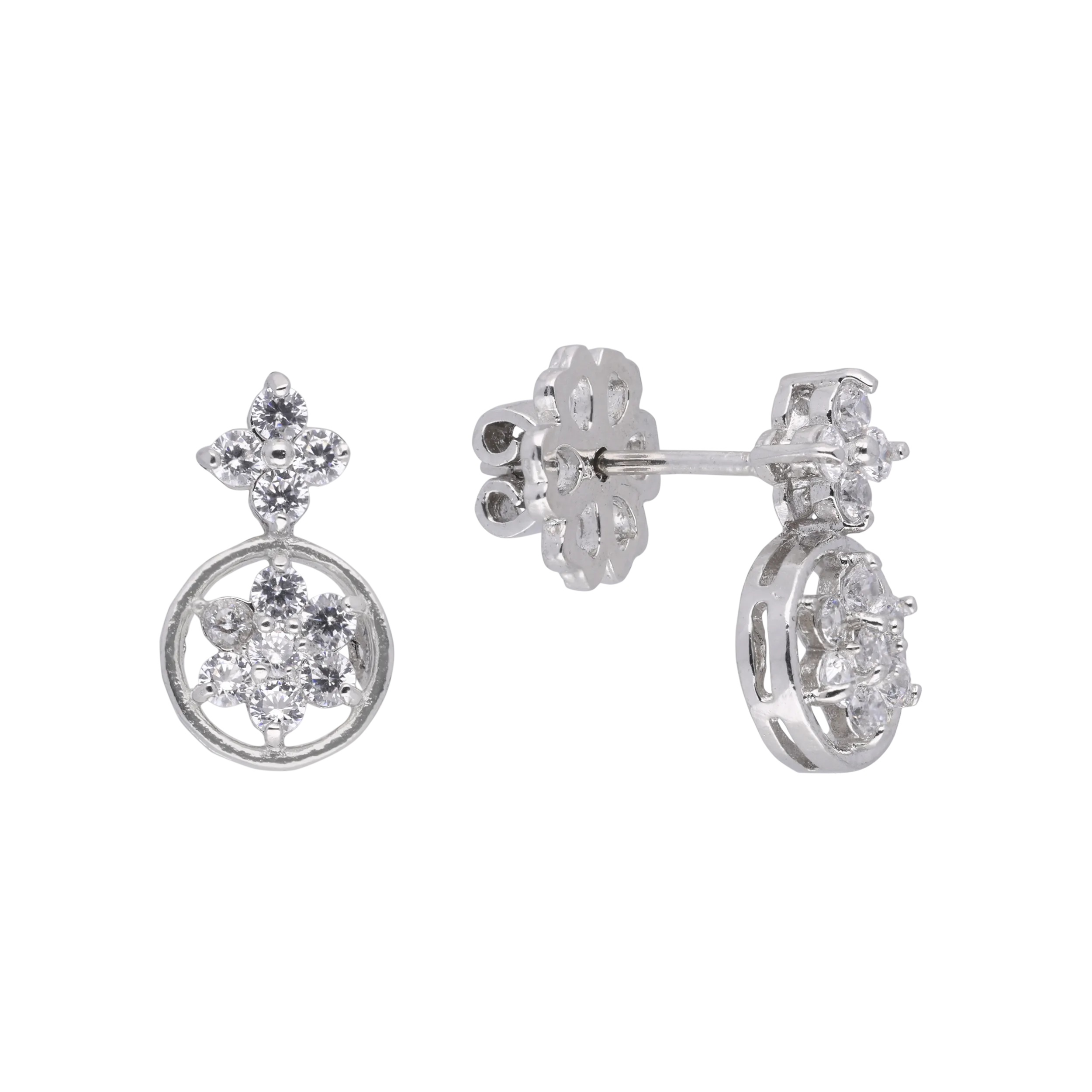 Timeless Floral Drop Earrings – Elegant & Radiant | SKU: 0021327681