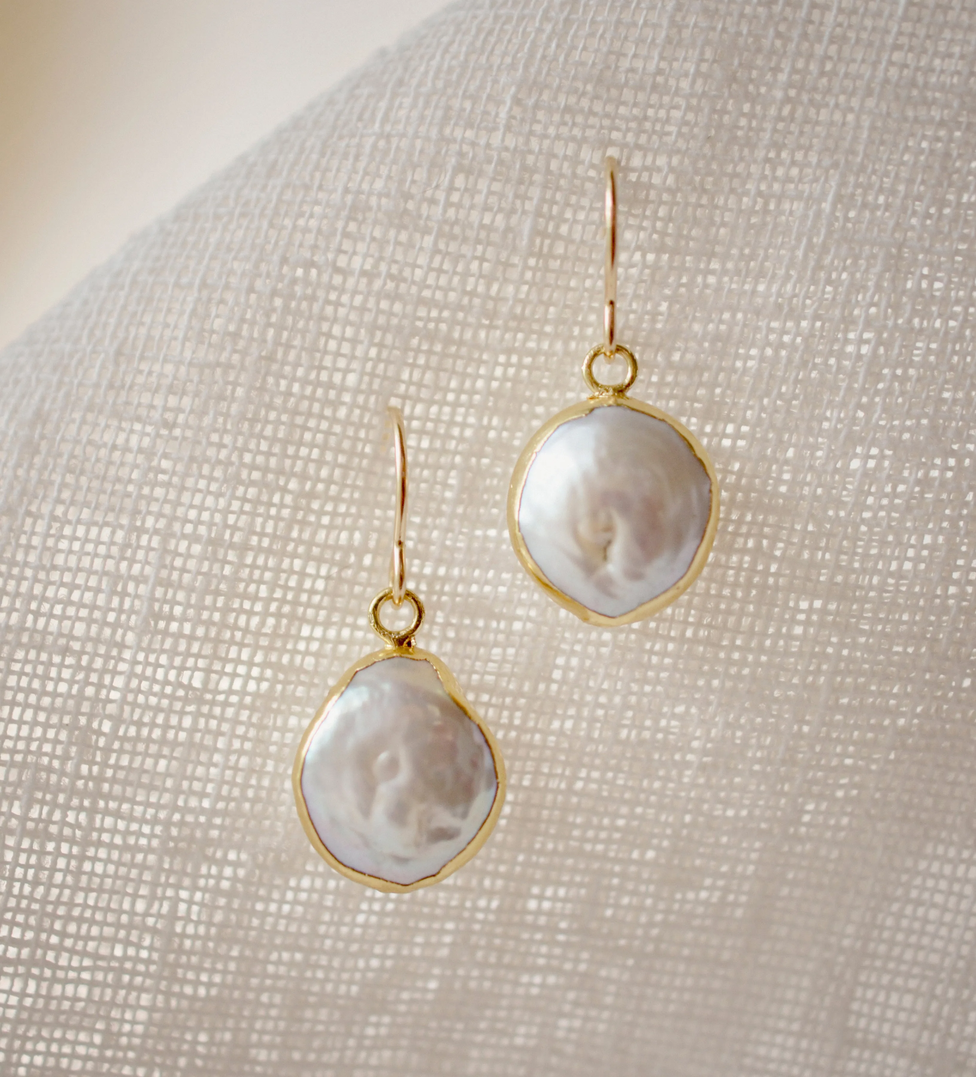 Timeless Freshwater Pearl Earring in 14k Gold Filled