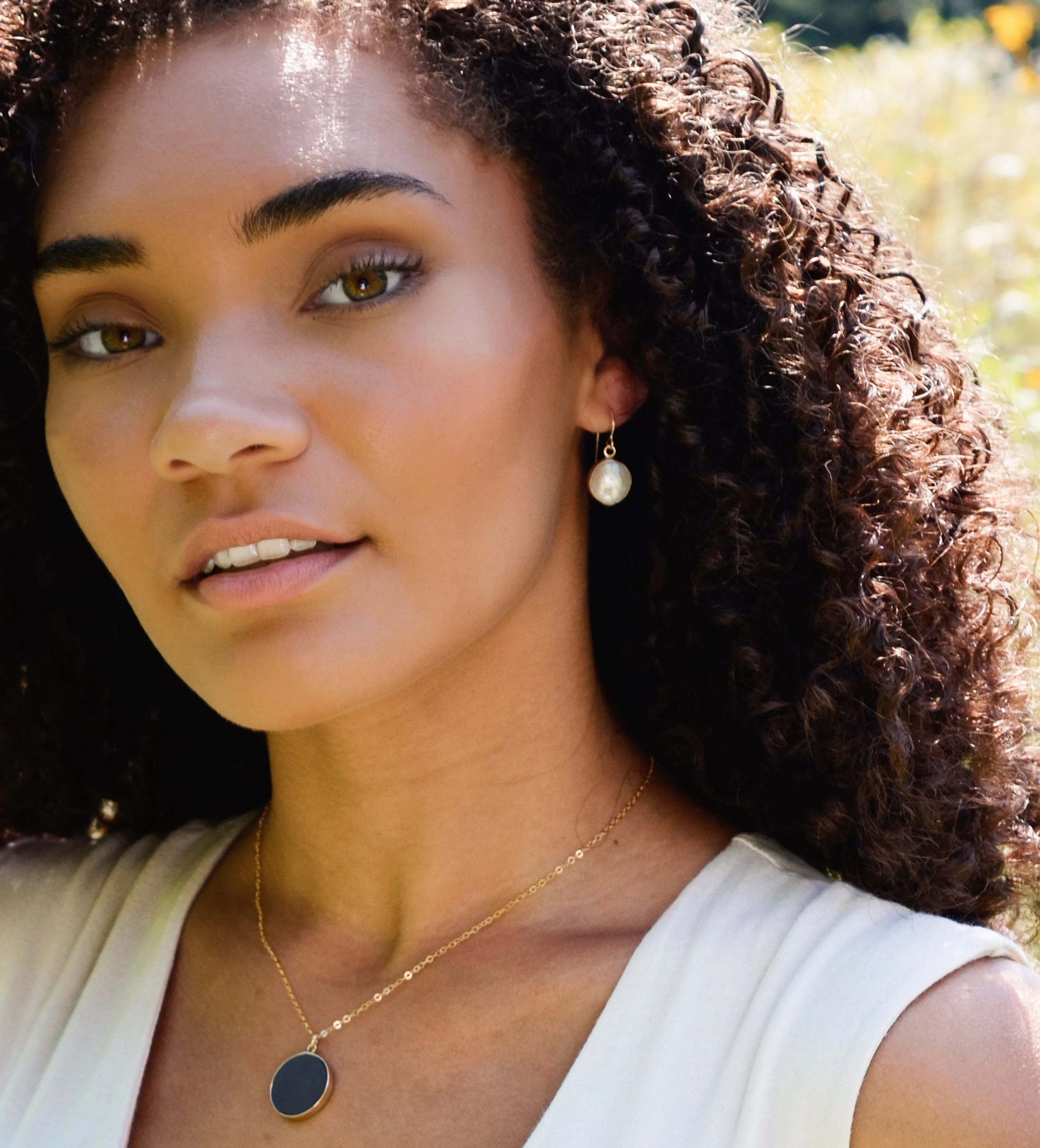 Timeless Freshwater Pearl Earring in 14k Gold Filled