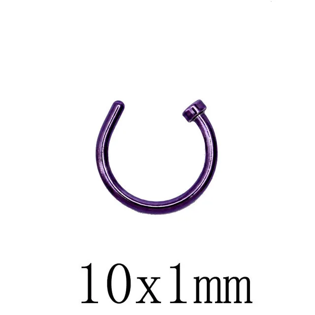 Titanium Nose Rings Clip
