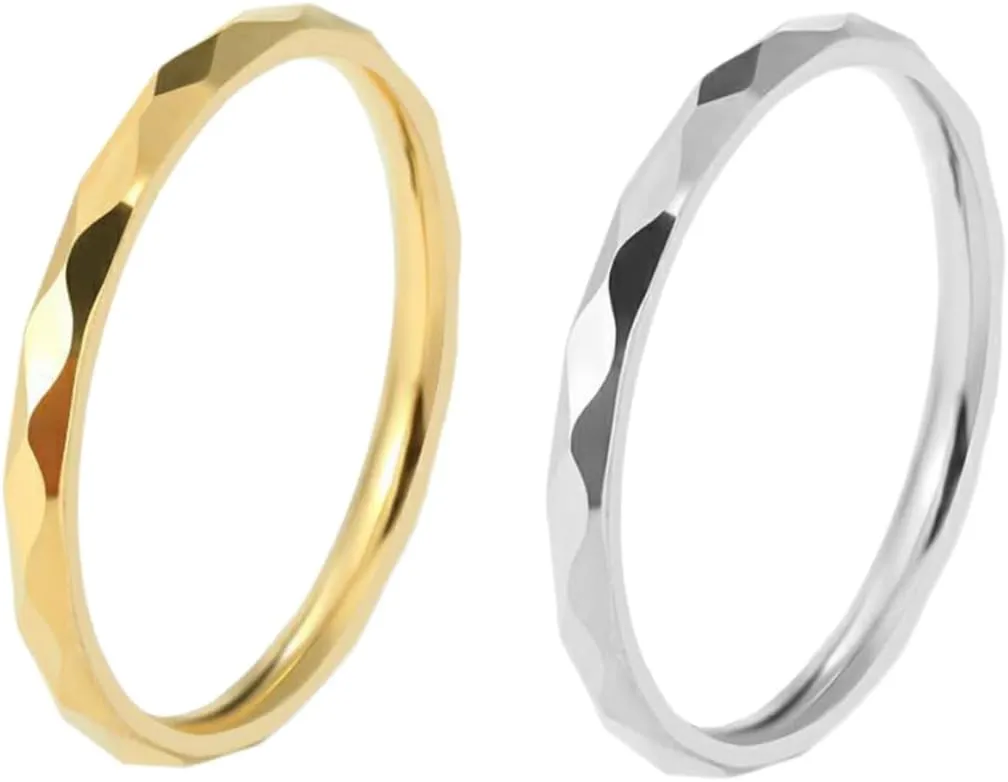 Titanium Steel Ring Set Fashionable Matching Couples Ring Women's Men's Knuckle Decor Ring