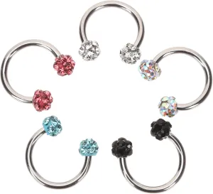 VALICLUD 5pcs Piercing Jewelry Ear Cartilage Nose Eyebrow Lip Piercings Gemstone Designs for Special Occasions
