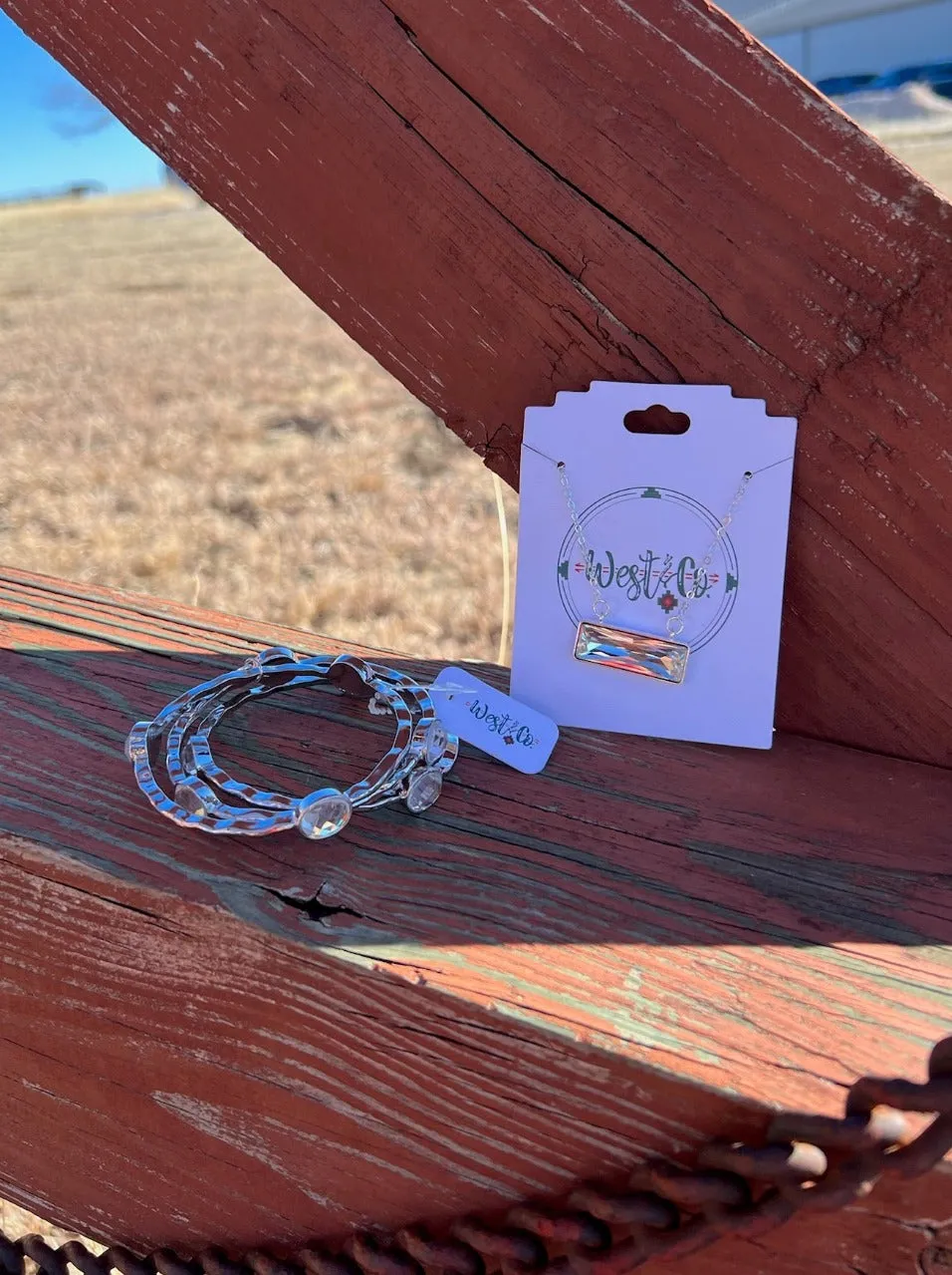 Venice Dainty Necklace with Clear Stones