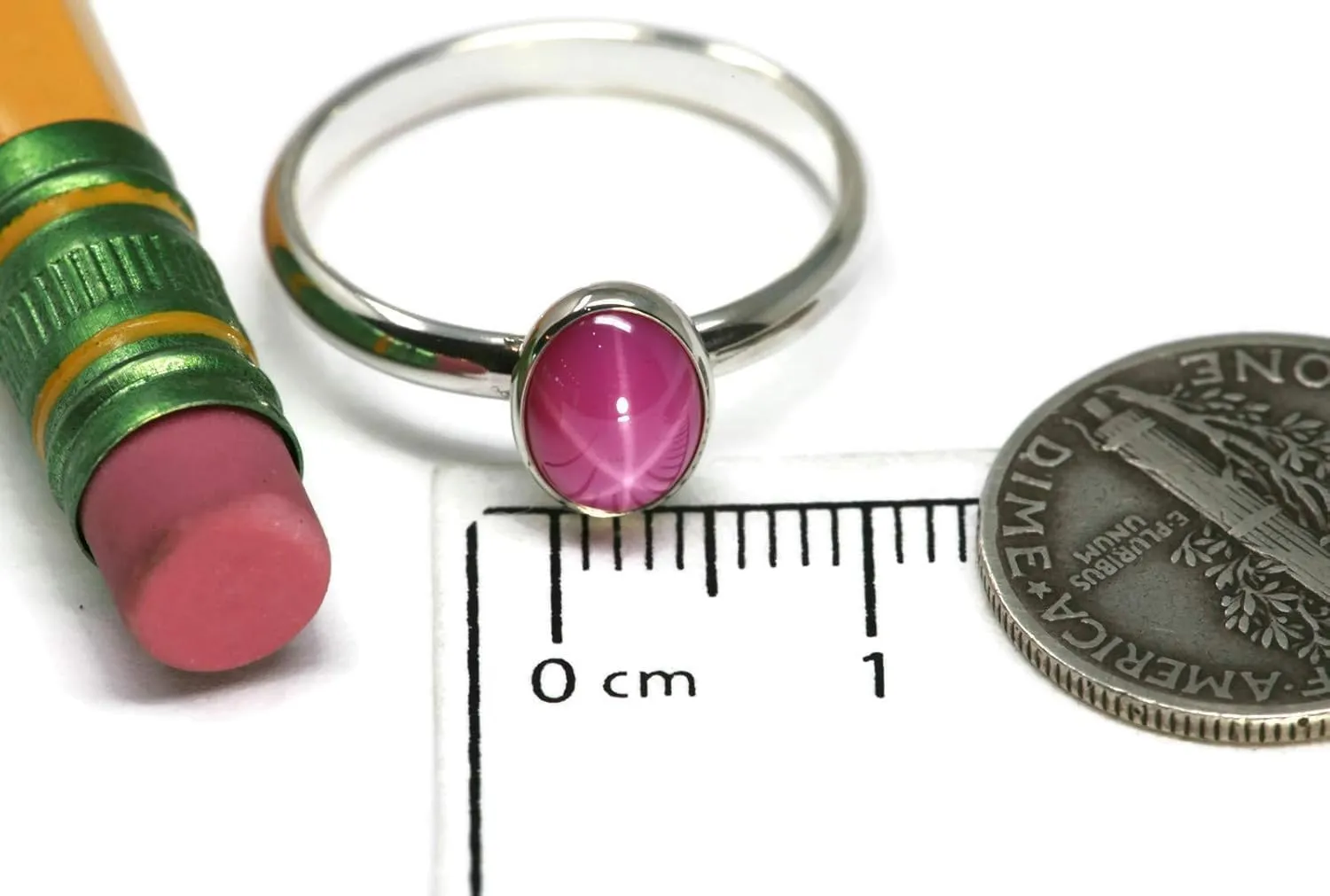 Vintage Pink Lindy Star Ring Pink Ruby Rings 6 Rays Star Gemstone 925 Sterling silver Ring Engagement Jewelry, Gift For Her