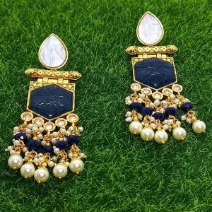 WAHIDA-ANTIQUE KUNDAN EARRINGS