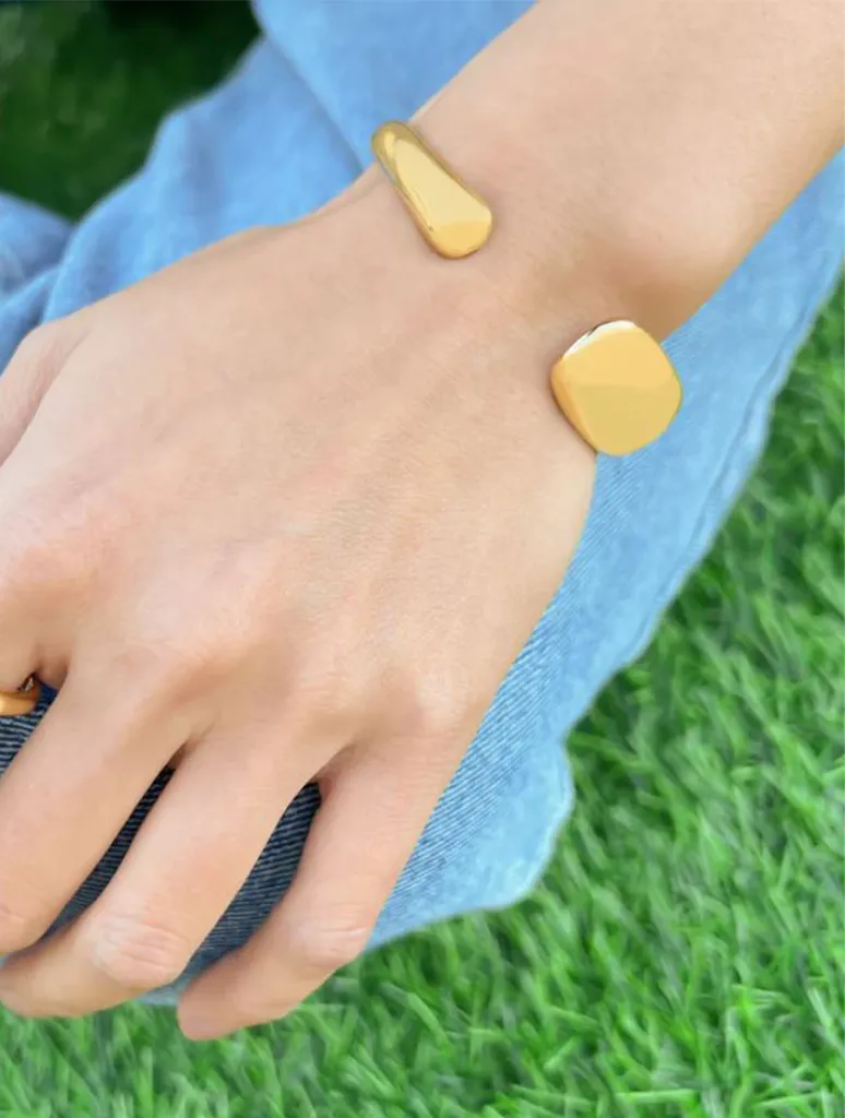 Water Resistant Minimalist Cuff Bracelet