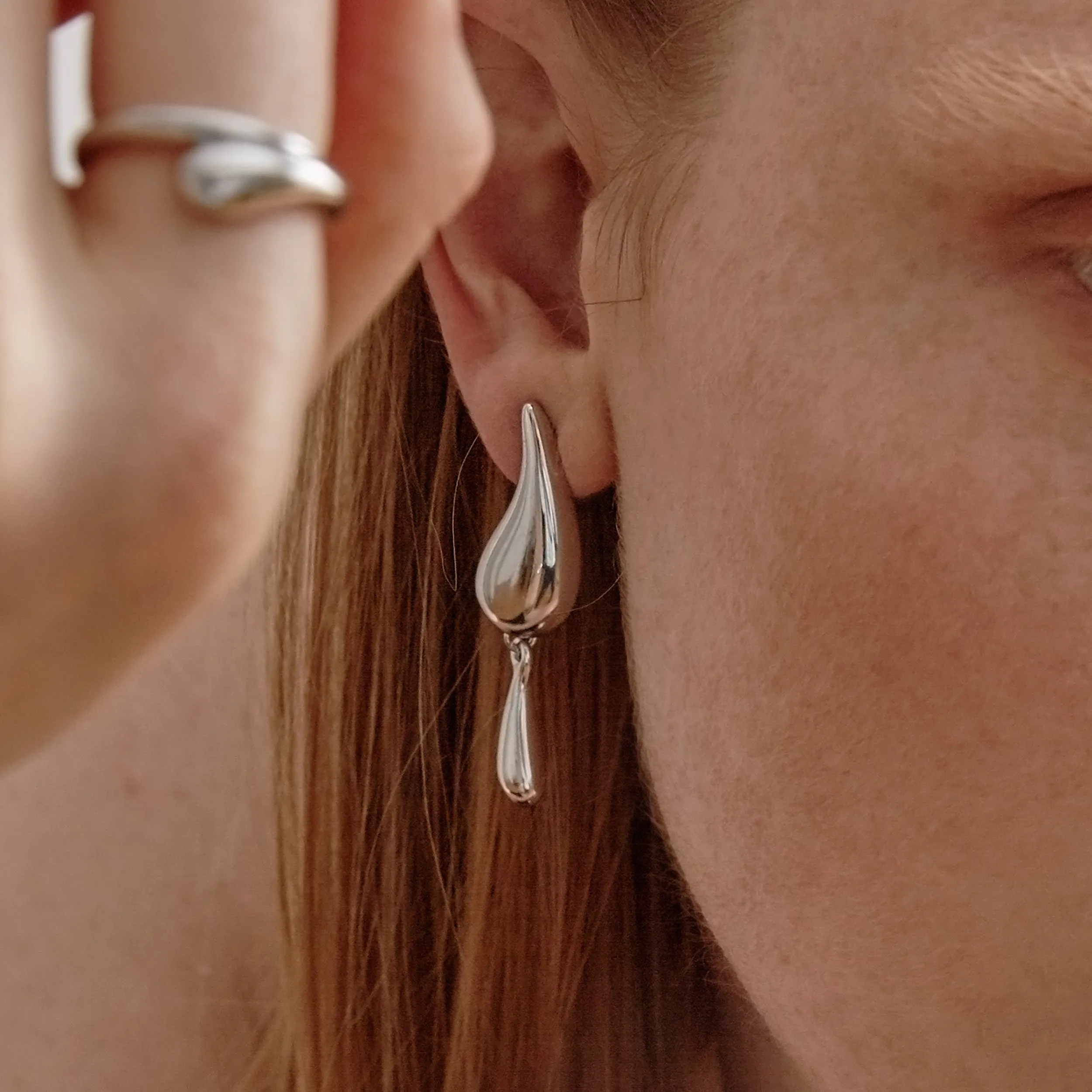 Waterway Studs - Silver