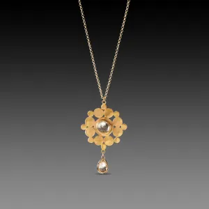 White Topaz Mandala Necklace