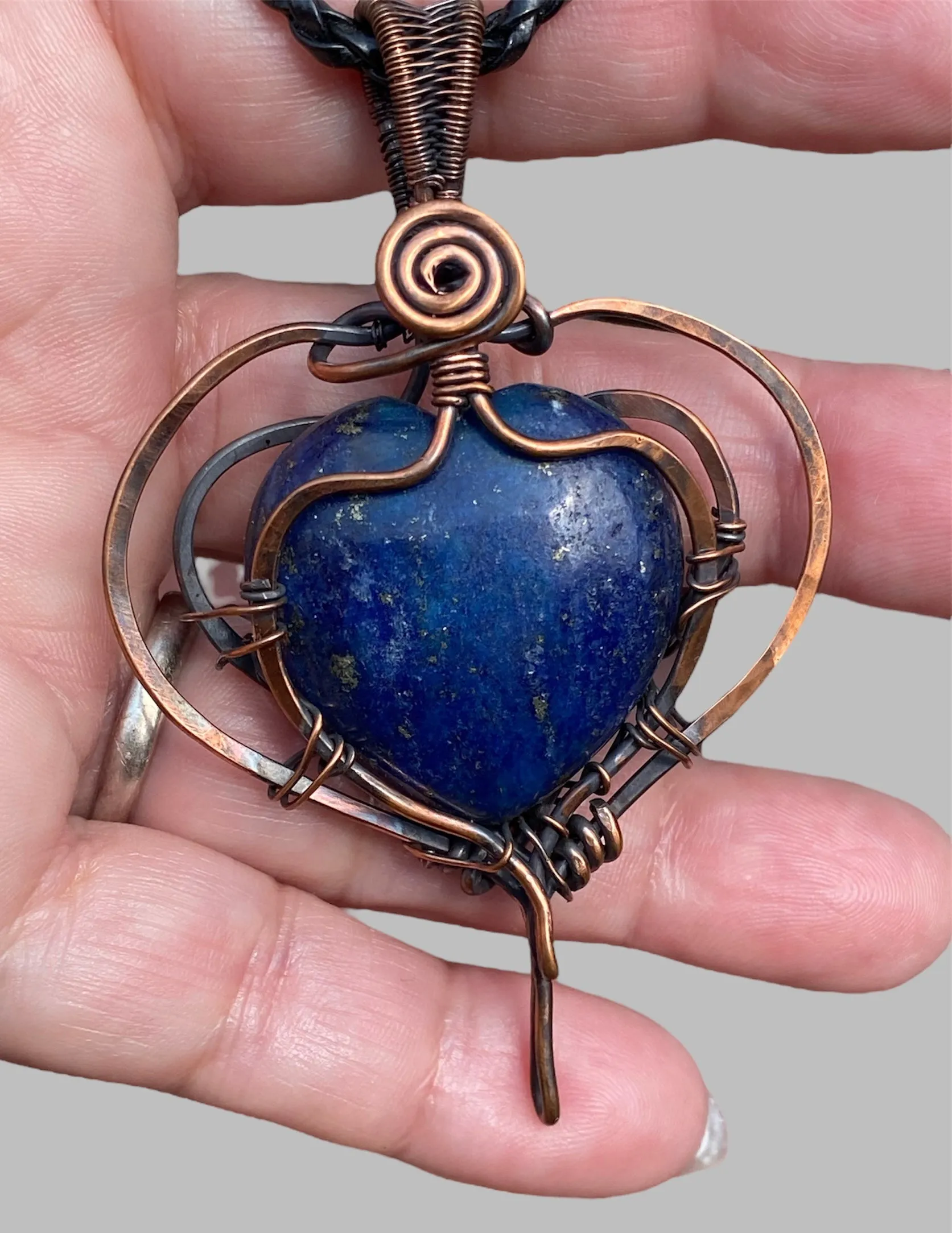 Wire Wrapped Cabochon Gemstone Pendants