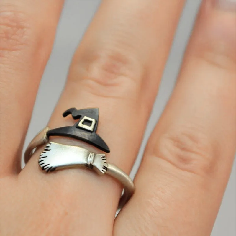 Witch Hat Broom Ring