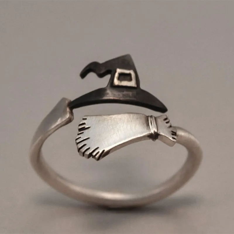 Witch Hat Broom Ring
