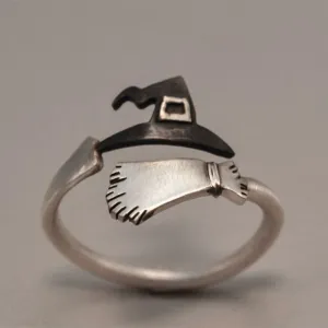 Witch Hat Broom Ring