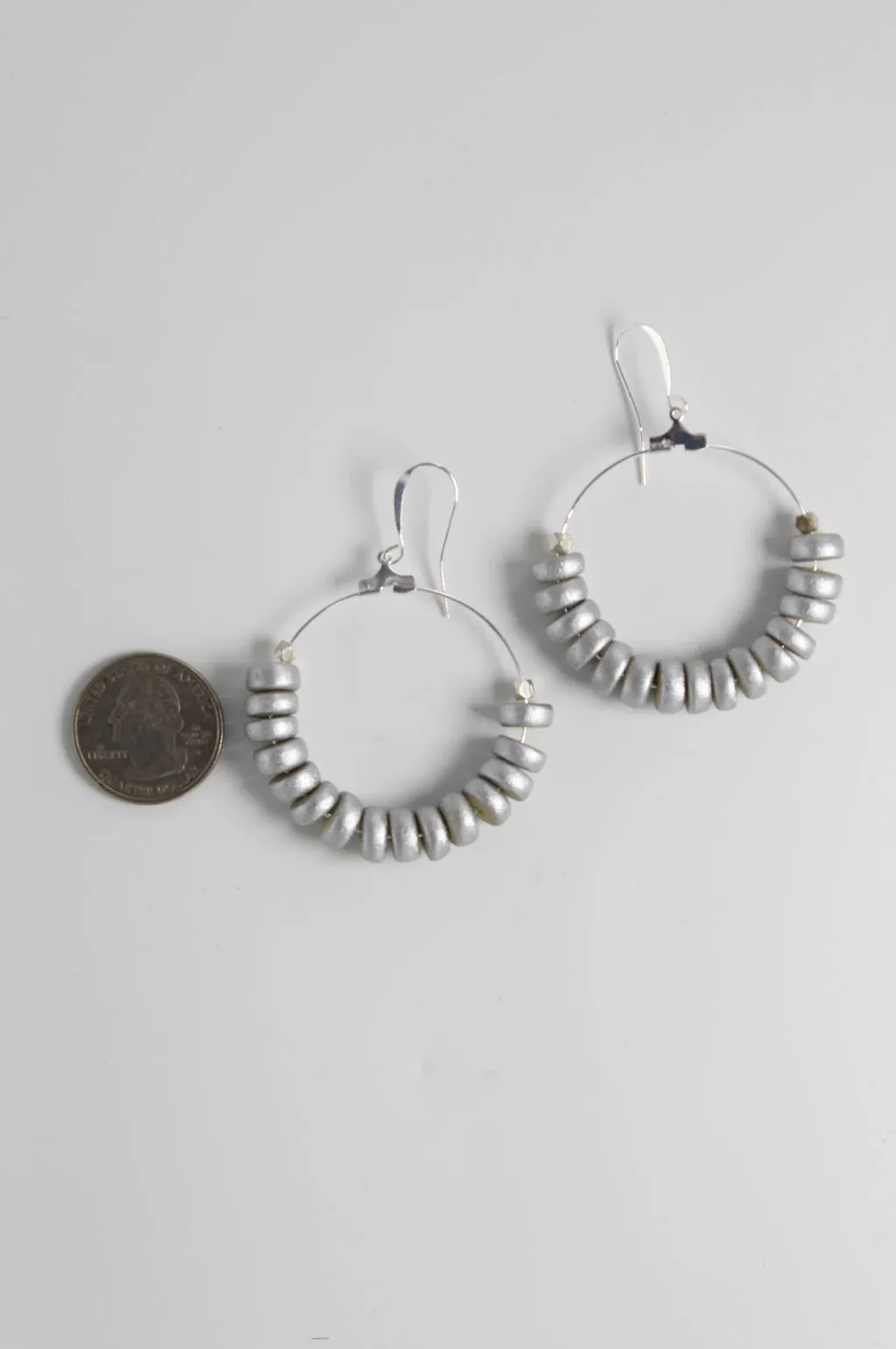 Wood You Be My Girl Hoop Earrings by Annie Claire Designs