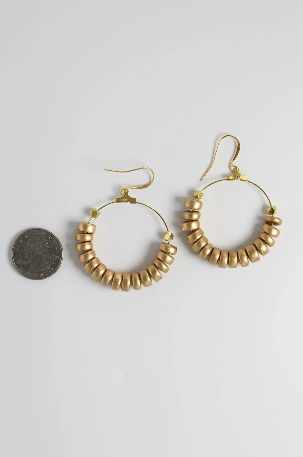 Wood You Be My Girl Hoop Earrings by Annie Claire Designs