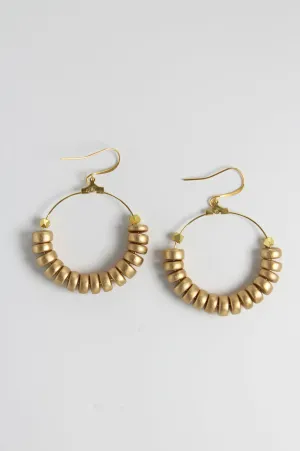 Wood You Be My Girl Hoop Earrings by Annie Claire Designs
