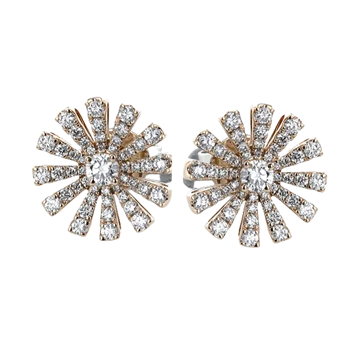 ZE861 Earring in 14k Gold with Diamonds