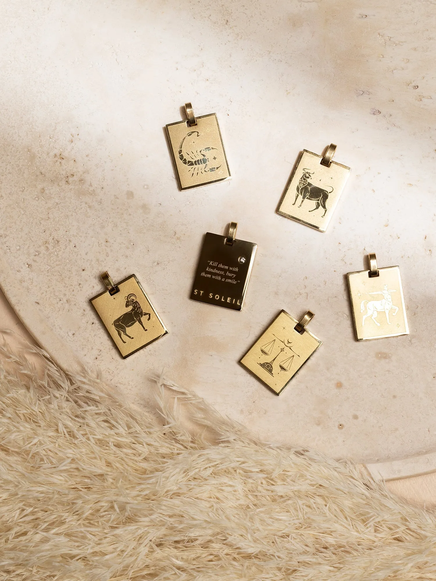 Zodiac Necklace • All Signs {Gold}