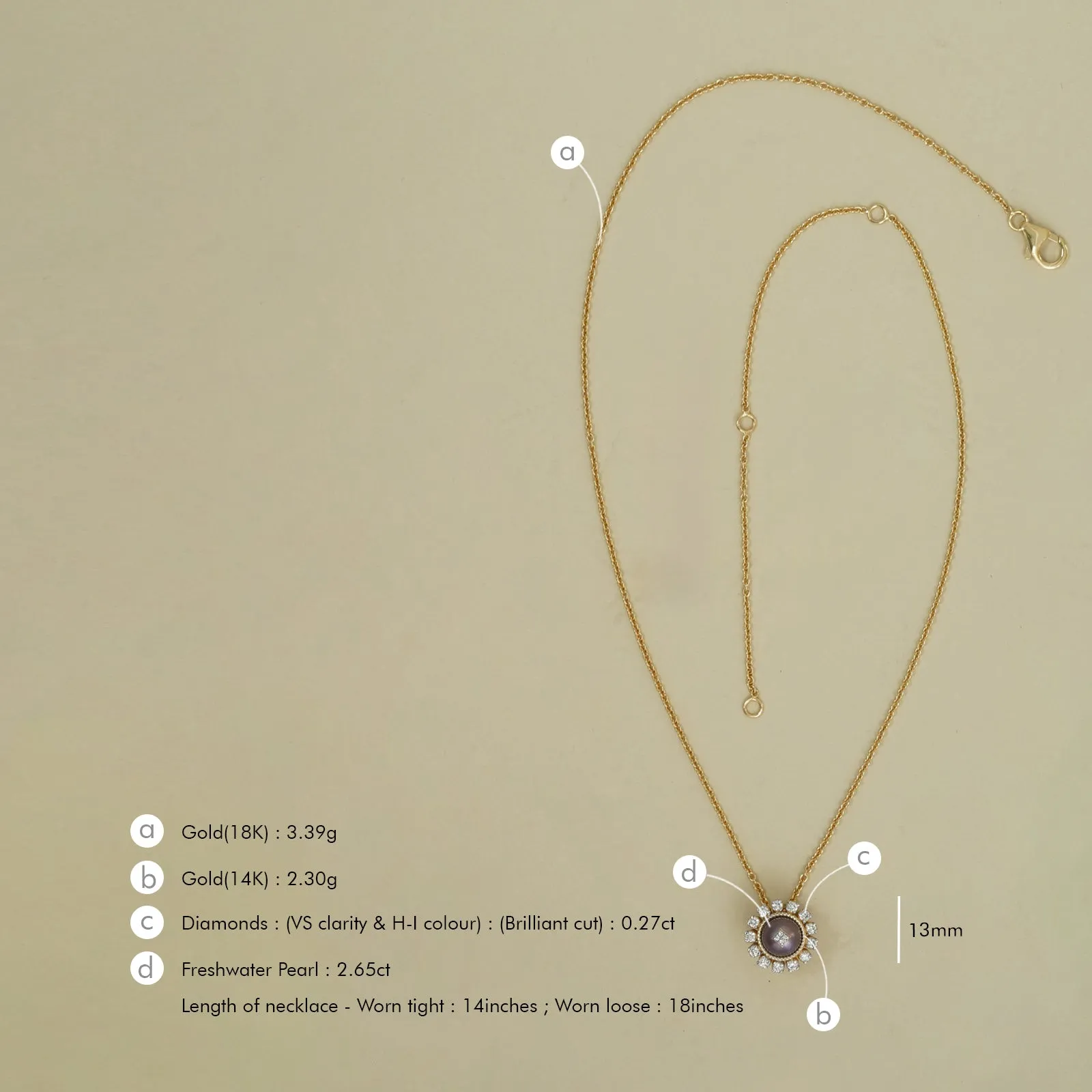 Zoe Ash Pendant Necklace