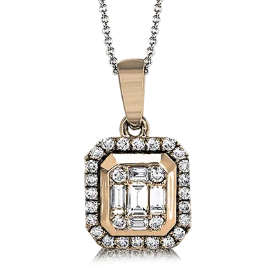 ZP745 Pendant in 14k Gold with Diamonds