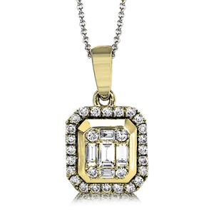 ZP745 Pendant in 14k Gold with Diamonds